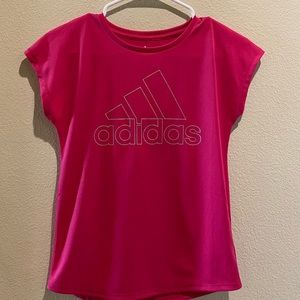 GIRLS ADIDAS PINK SHIRT